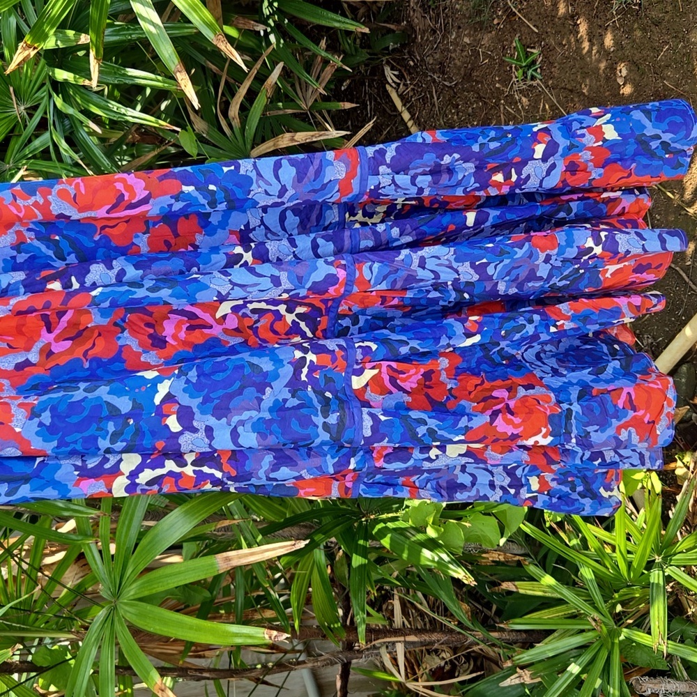 Anthropologie Ro's Garden Abstract Floral Maxi Sundress - Picture 2 of 9